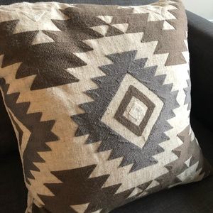Feather decorative pillow
